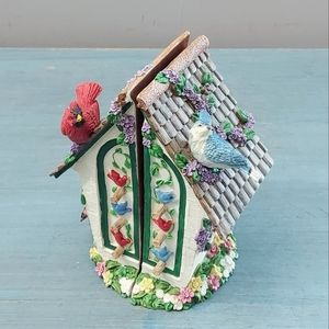 Vintage Birdhouse/Music Box Bookends